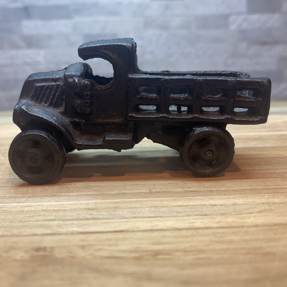 Vtg 4.75 AC Williams MACK Stake Truck Cast Iron Toy Man Cave‎ Kenton Arcade ASIS